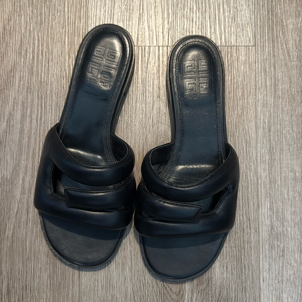 Givenchy Black Slide Sandals